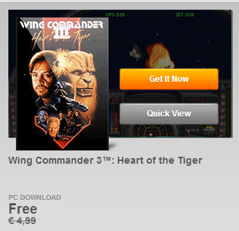 Цифровая дистрибуция - Wing Commander 3  в Origin бесплатно